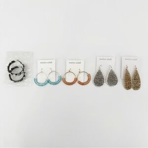 NWT Marlyn Schiff Dangle Earring Bundle